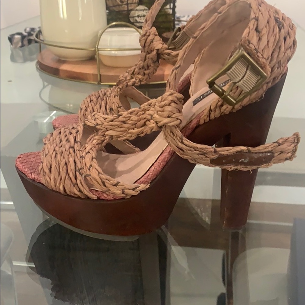 Braided Platform Heels - Picture 2 of 3